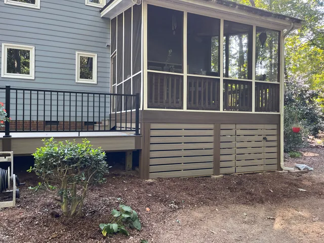 Our Work project in Holly Springs NC by Mission Decks & Design
